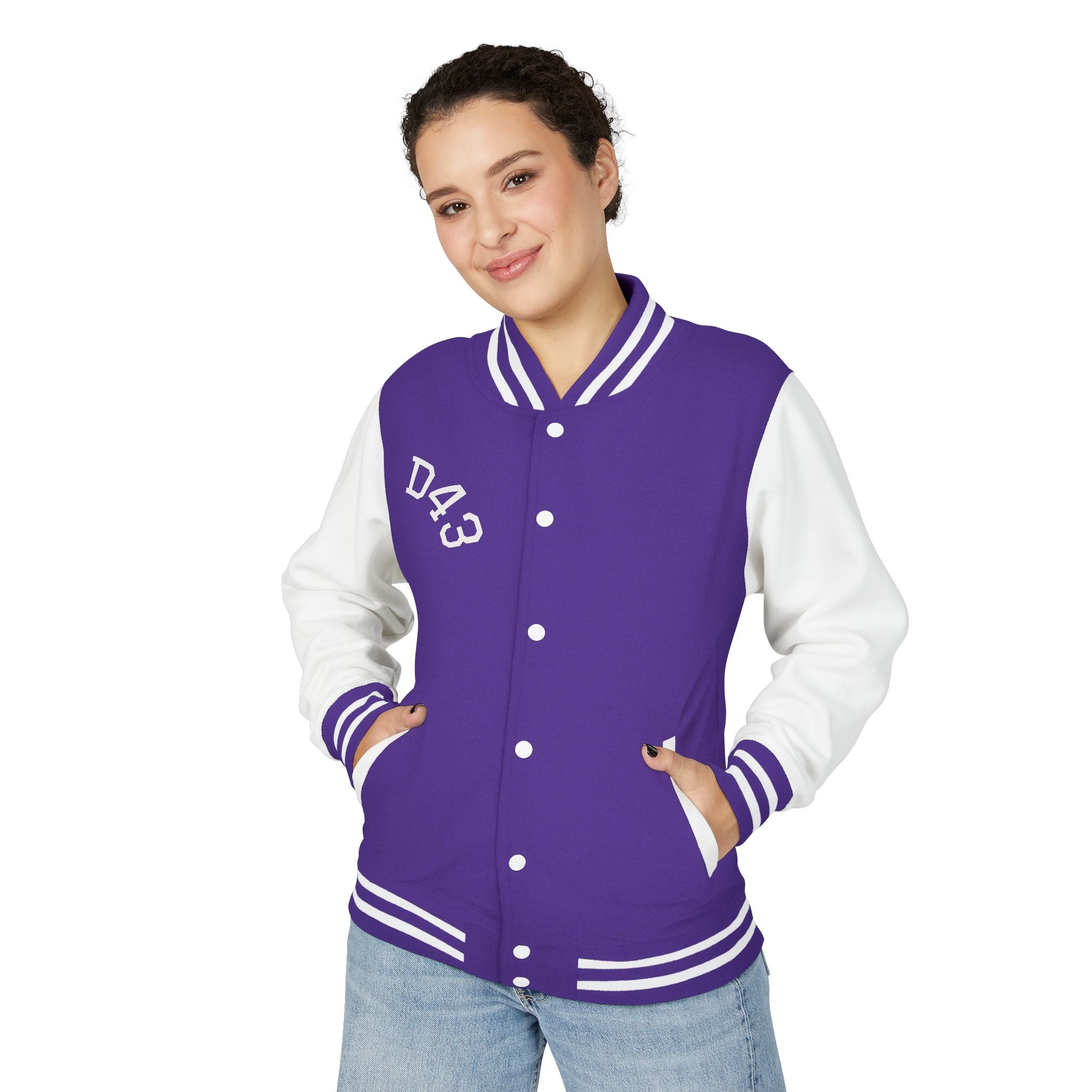 D4R3NT Unisex Heavyweight Letterman Jacket