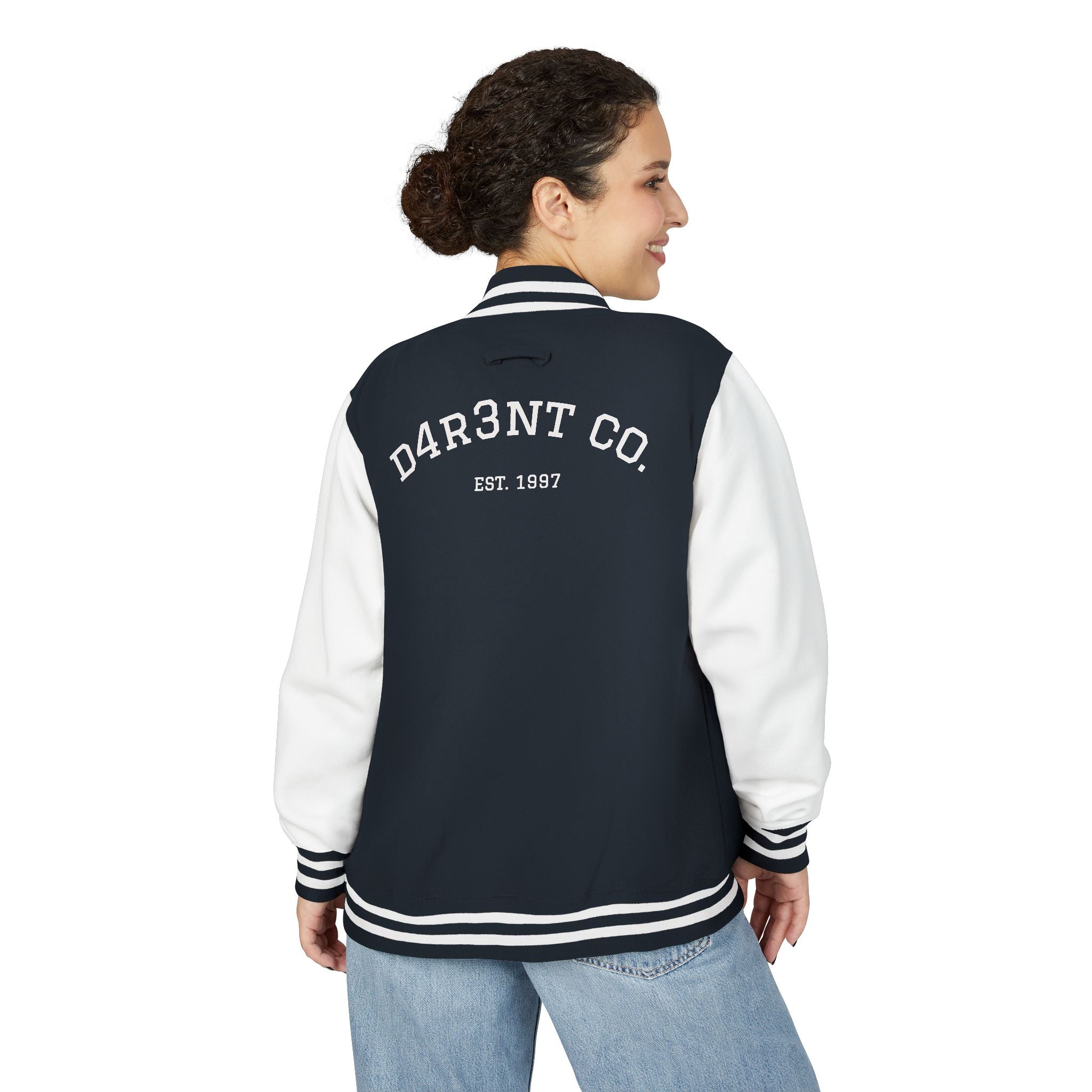 D4R3NT Unisex Heavyweight Letterman Jacket