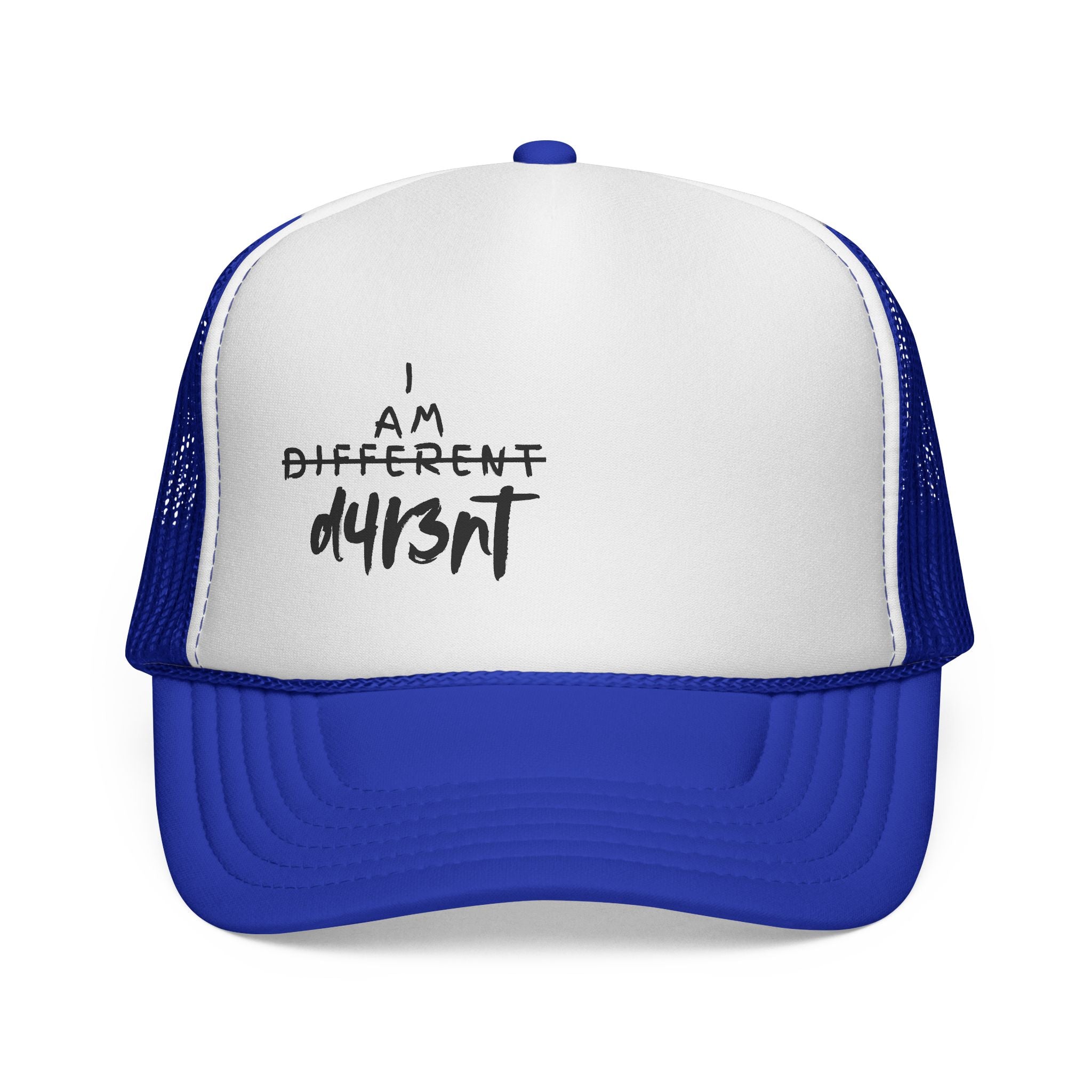 Trucker Cap — "I Am Different" Bold Handwritten Design