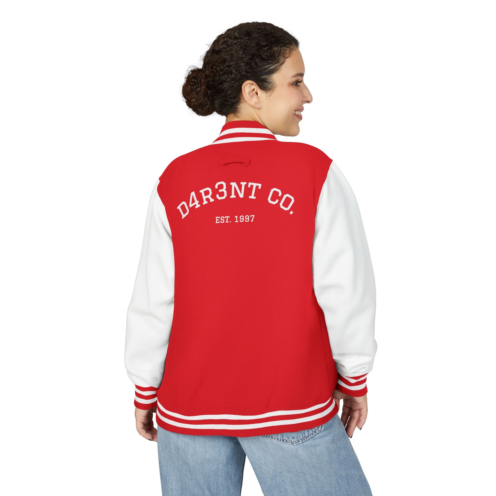 D4R3NT Unisex Heavyweight Letterman Jacket