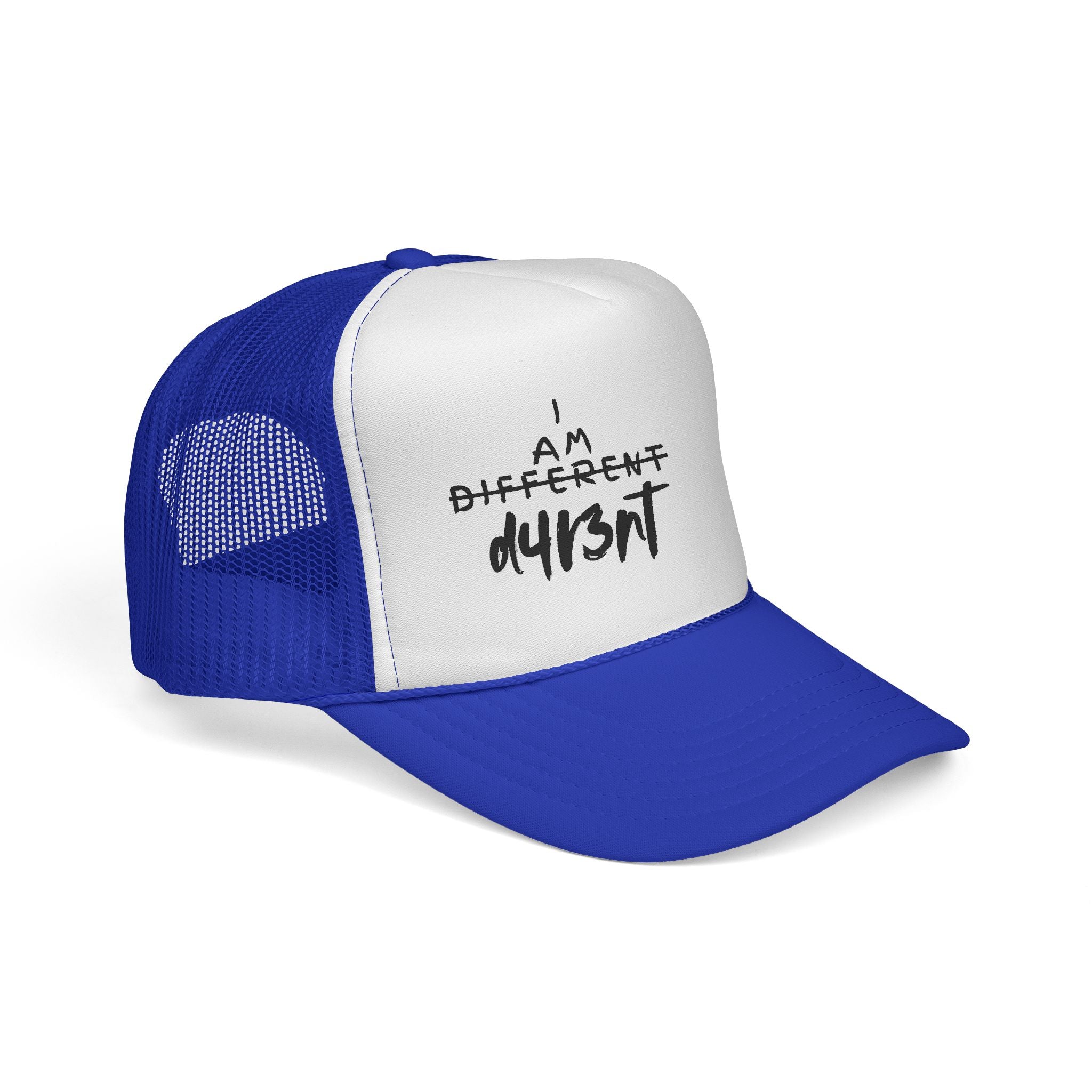 Trucker Cap — "I Am Different" Bold Handwritten Design