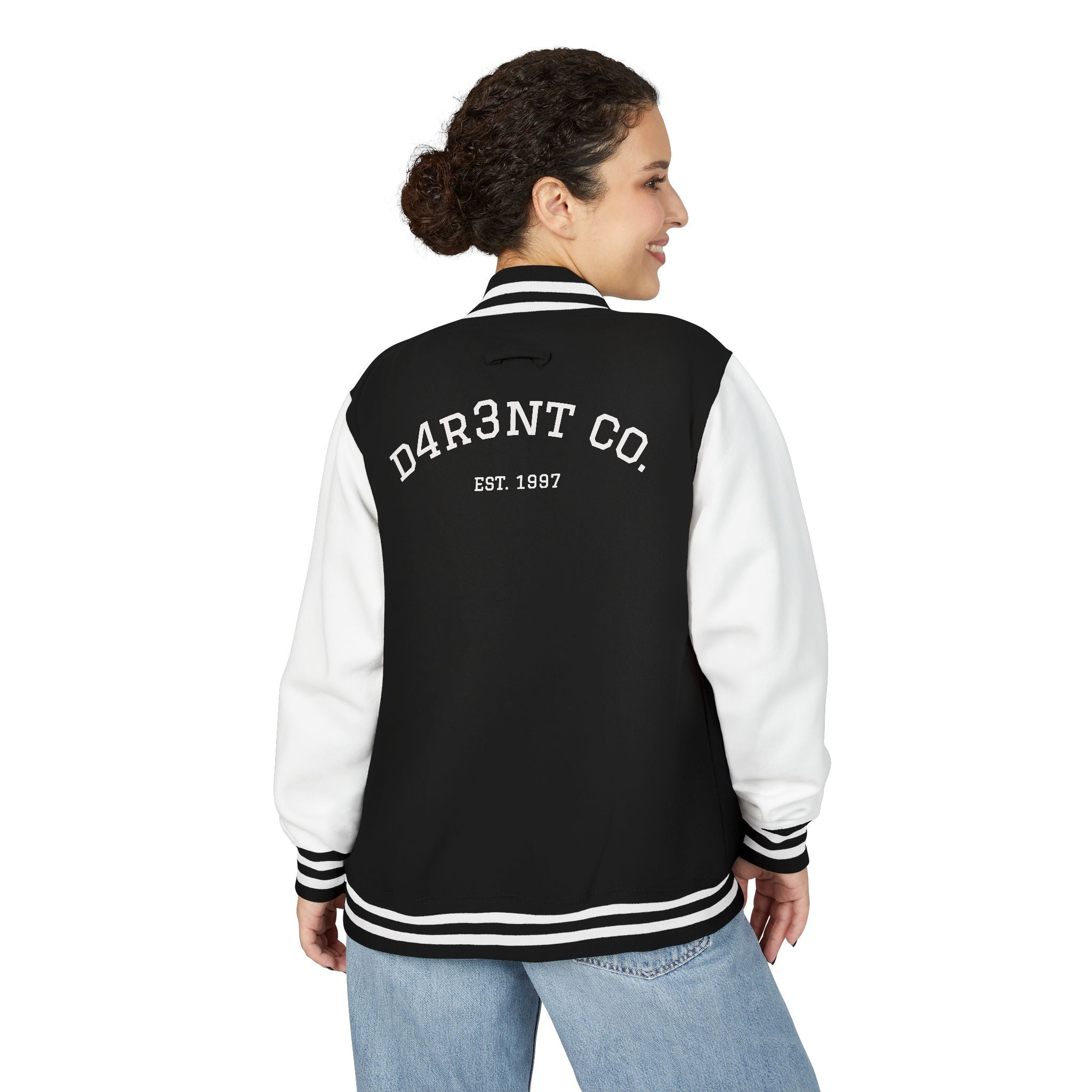 D4R3NT Unisex Heavyweight Letterman Jacket